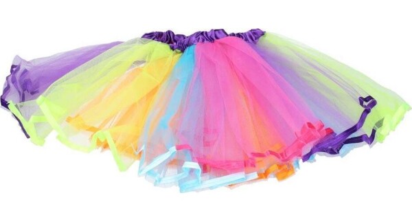 Set karneval W032051 - sukně 30 cm 3 vrsty barevná