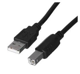 Lanberg CA-USBA-10CC-0018-BK černá / Kabel USB / USB-A (M) - USB-B (M) / USB 2.0 / 1,8 m (CA-USBA-10CC-0018-BK)