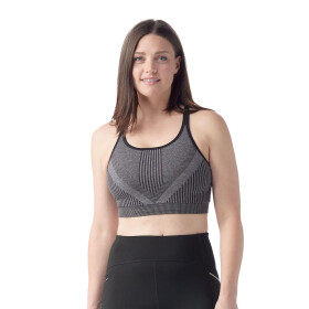 Dámská merino podprsenka SMARTWOOL Women's Intraknit Strappy Bra, Black Heather velikost: XS