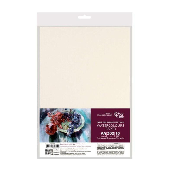 ROSA Studio Papíry pro akvarel Rosa A4, 200g, 10 listů
