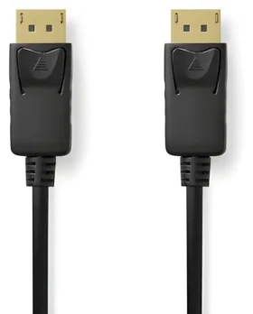 Nedis DisplayPort 1.4 černá / Kabel DisplayPort - DisplayPort / 8K/60Hz / Pozlacené konektory / 2m (CCGL37014BK20)