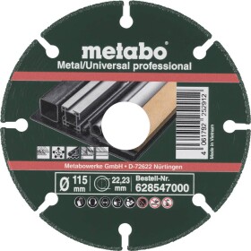 Metabo 628547000 diamantový řezný kotouč 115 mm 10 ks kov