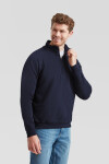 Fruit of the Loom Classic Zip-Neck Sweat Mikina s 1/4 zipem 16.2114 deep navy XXL