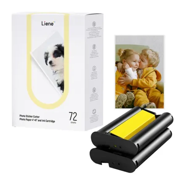 Liene PixCut samolepicí fotopapír 4x6" / Fotopapír / samolepicí / 72 listů + 2 kazety / pro PixCut S1 (PR001-65009)