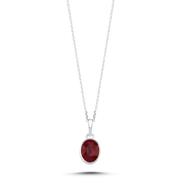 LUNICA Stříbrný náhrdelník RUBY 0983