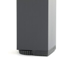 Zahradní stůl 190x90cm, hliník, šedá, AZT-W1408 GREY