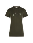 ICEBREAKER Wmns Merino 150 Tech Lite SS Tee Bird Transit, Dark Loden velikost: S