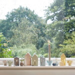 Räder Kameninový svícen Flower Green, zelená barva, keramika