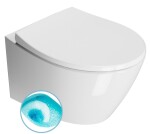 GSI - MODO závěsná WC mísa, Swirlflush, 37x52cm, bílá ExtraGlaze 981611