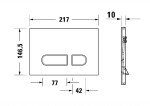 DURAVIT - DuraSystem Ovládání splachování, zlatá WD5001341001