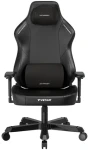 DXRACER Herní židle Tank černá / Nosnost 180 kg / Umělá kůže EPU / Ocelový rám / Sklon opěradla 135°