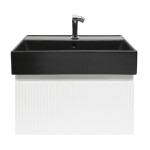 Koupelnová skříňka s baterií a umyvadlem SAT Evolution 1 58x30x44,8 cm bílá mat SATEVO60WMU2BBA SATEVO60WMU2BBA