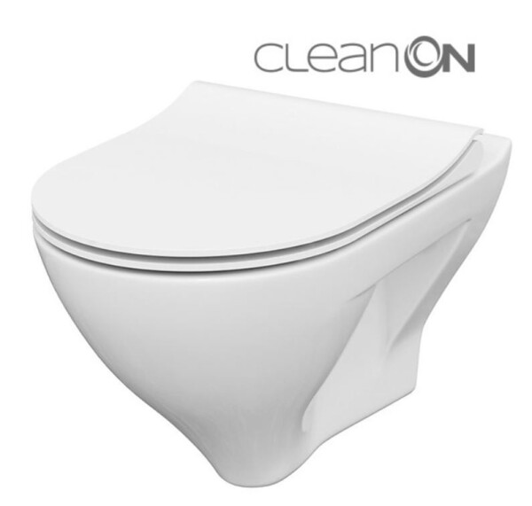 CERSANIT - SET B291 závěsná mísa MILLE CLEAN ON včetně dur. sedátka SLIM S701-453