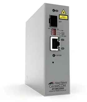 Allied Telesis Industrial / Mediakonvertor / 10/100/1000T na 100X/1000X/SFP / -40 až 75 °C / TAA (AT-IMC2000T/SP-980)