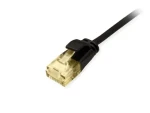Equip Cat6A SlimFlex černá / Patch kabel / U/UTP / 0,15 m / RJ-45 / LSZH / PoE+ (626900)