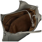 Trendy dámská koženková kabelka na rameno Stifa, šedá