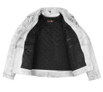 Pánská Kožená Bunda Křivák White Dragon Brixton Bílá Velikost: 8XL