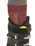 Pánské merino lyžařské ponožky ICEBREAKER Mens Ski+ Light OTC, Port/Blaze/Cedar Wood velikost: 44,5-46,5 (L)