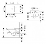 HANSGROHE - EluPura Q Original Závěsné WC, Rimless, SmartClean, bílá 61181450