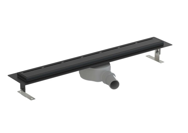 Sprchový žlab SAT 85 cm nerez černý ZLAB90NRZBL ZLAB90NRZBL