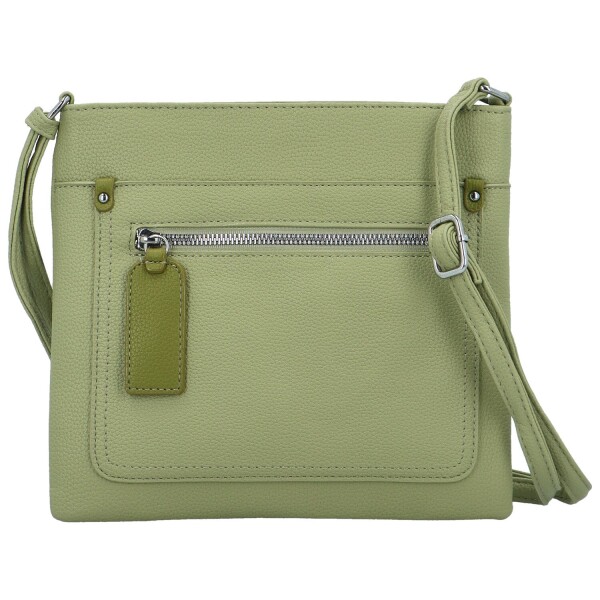 Stylová dámská koženková crossbody kabelka Walida, zelená