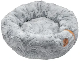 Huhubamboo ŇUŇU kulatý pelech šedá 70 cm / Pelech / průměr 70 cm / pro kočky a psy menších plemen (353616)