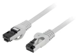 Lanberg CAT8.1 S/FTP 5m šedá / Patch kabel / LSZH / RJ-45 / 40 Gbit/s / 2000 MHz (PCF8-10CU-0500-S)