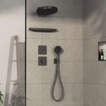 HANSGROHE - ShowerSelect Comfort Ventil pod omítku, pro 3 spotřebiče, kartáčovaný černý chrom 15587340