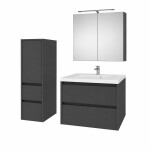 Mereo Opto, koupelnová skříňka 100 cm, černá CN942SN