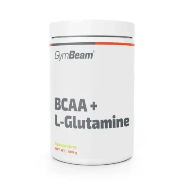 BCAA + L-glutamín – GymBeam (citrón limetka, 480 g) (115153-2-480g-lemon-lime)