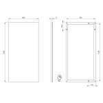 SAPHO - AROWANA zrcadlo v rámu 120x60cm, chrom AW1260