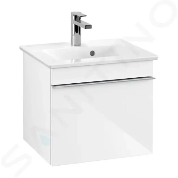 VILLEROY & BOCH - Venticello Umyvadlová skříňka, 466x420x425 mm, 1 zásuvka, Glossy White A93101DH