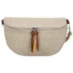 Trendy dámská textilní ledvinka Ayana, tmavě béžová