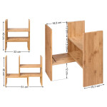 Polička, bambus, přírodní, AUK-E1045 NAT