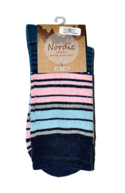 Dámské ponožky WiK 37758 Nordic Warm And Cosy 35-42 Krémový 39-42