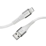 Intenso A315L bílá / Kabel USB-A - Lightning / 1,5 m / 12W / nylonový opletení (7902102)