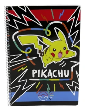 CYP BRAND Blok Pokémon Colourful A4 / Kroužková vazba / 80 listů / Čtverečkovaný papír (LF-08-PKEPM)