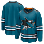 Fanatics Pánský Dres San Jose Sharks Breakaway Home Jersey Teal Velikost: