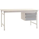 Manuflex LD1113.6011 ESD ESD pracovní stůl UNIDESK s kaučuk deska, rezedově zelená RAL 6011, Šxhxv = 2000 x 800 x 720-73