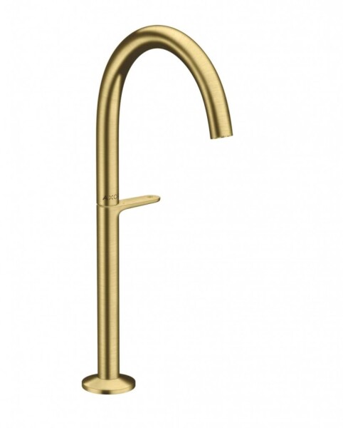 AXOR - One Umyvadlová baterie s výpustí Push-Open, EcoSmart, CoolStart, kartáčovaná mosaz 48030950