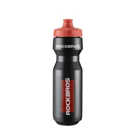 Rockbros Cyklistická láhev 750 ml černá / Láhev na kolo / Červený náustek