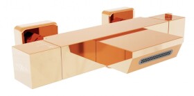 MEXEN - Termostatická vanová baterie Cube, růžové zlato 77360-60