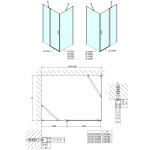 POLYSAN - ZOOM LINE obdélníkový sprchový kout 1500x800 L/P varianta ZL1315ZL3280