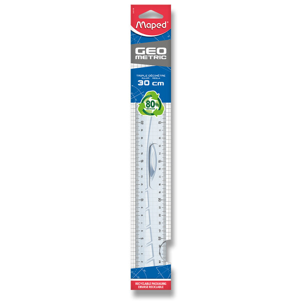 Pravítko Maped Geometric oboustranné - 30 cm
