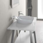 DURAVIT - Cape Cod Umyvadlo na desku, průměr 48 cm, bez přepadu, s otvorem pro baterii, DuraCeram, bílá 2328480000