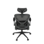 Kancelářská židle, houpací mechanismus, černá, KA-K2021 BK