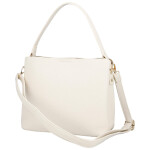 Luxusní dámská koženková kabelka do ruky Candice, béžová