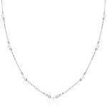 LUNICA Stříbrný perlový náhrdelník 1008