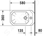 DURAVIT - 1930 Závěsný bidet 360x580 mm, WonderGliss, bílá 02661000001