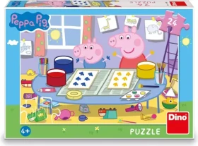 DINO Puzzle Prasátko Peppa: Výtvarník